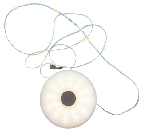 Guirlande lumineuse d'extérieur portable et rechargeable 2 en 1 LED blanc chaud 10M ROLY
