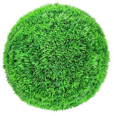 Bola De Topiario De Plantas Artificiales, Bolas De Boj De Imitación, Esferas De Jardín, Bolas Decorativas Con Hojas, Planta De Imitación Para Patio Trasero, Porch(Size:48cm,Color:hierba aguja de pino)