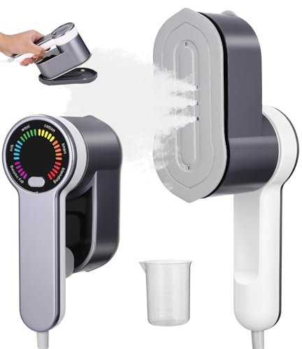 Reise Dampfglätter Reisebügeleisen 1200W Tragbare Steamer dampfglätter für Kleidung 2-in-1 Handheld dampfbügeleisen 5s schnelles Aufheizen Dampfleistung 25g/Min mit 120 ml Wassertank