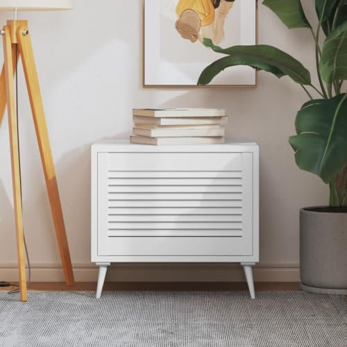 Ante a Lamelle 2 pz Bianche 39,5x59,4 cm in Legno di Pino (1,73KG)