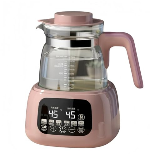 Hervidor De Vidrio De 1,3 L, Temperatura Constante Durante 72 H, Control Táctil A,Pink