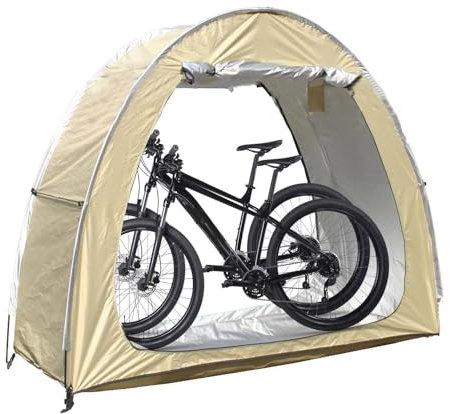 Fxiaobin 2 PCS Box Biciclette può Essere Giuntato Garage Moto per Esterno Proteggi da Vento,Pioggia,Neve,Polvere Box Biciclette Box Moto,Green