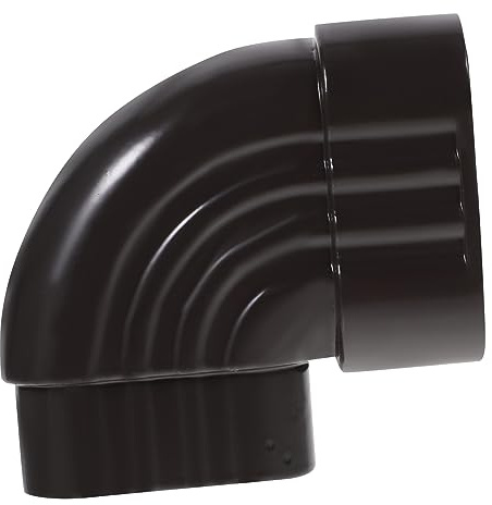 SEWACC Adaptateur de de Gouttière 90° en Alliage D'aluminium Brossé, Raccord Carré 60x80 Mm, Étanche pour Système de Récupération Eau Pluie, Connecteur Solide pour Toiture, Kit