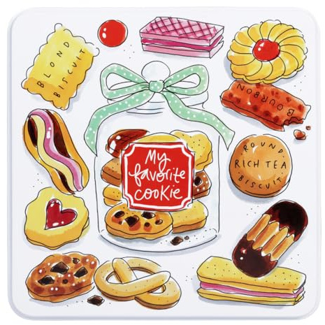 Blond Amsterdam Keksdose My Favorite Cookie, 21,7cm | Metall, Even Bijkletsen Design, Für Kekse & Süßigkeiten, Luftdicht