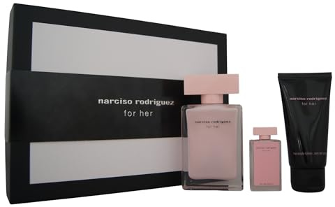 Narciso Rodriguez For Her Eau de Parfum 50 ml Geschenkset (enthält 50 ml Eau de Parfum, 50 ml Bodylotion und 7,5 ml Miniatur)