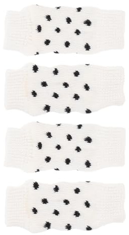 Mikikit Warme Hundebeinsocken 4 Stück Pack aus Weichem Material rutschfeste Hundeleggings mit Anti Rutsch Pads Beinstulpen für Kleine Hunde für Hausgebrauch