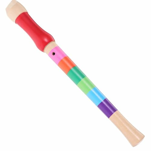 Blockflöjt 8håls Färgglatt Trä Sopranblockflöjt Flöjt Nybörjarvänligt Instrument För Snabbinlärning Exakt Tonhöjd Blåsmusik