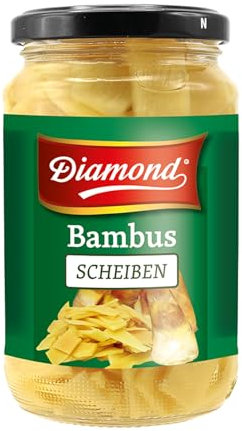DIAMOND Bambusscheiben, eingelegtes Asia Gemüse im Glas, geeignet für Wok-Gerichte, low carb - 6 x 330 g