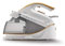 Breville Pressxpress-Plancha con Caldera de 2400 W, Placa multidireccional de cerámica, Golpe 230 g, Chorro de Vapor Vertical 100 g/min, presión 5 Bar, Color Blanco