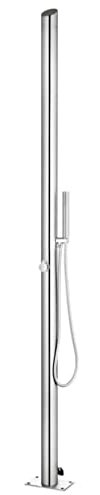 vidaXL Doccia da Giardino 220 cm in Acciaio Inossidabile