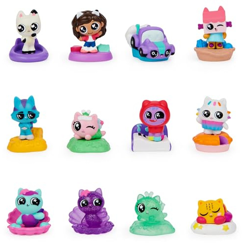 La Casa de Muñecas de Gabby - 1 Mini Figura Sorpresa Gabby's Dollhouse en Cápsula con Forma de Casita, 12 Figuras para Coleccionar - Juguetes Niñas 3 años + - Regalo Niña 3 años +