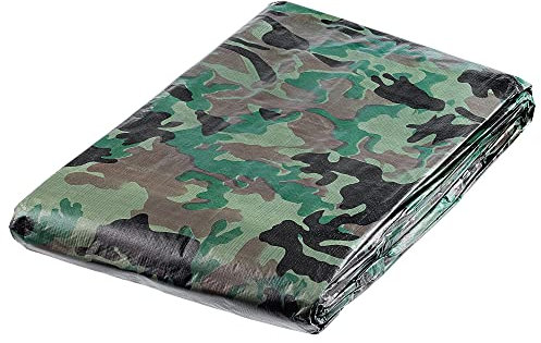 Telone KADAX Moro, telone in tessuto di varie dimensioni, telone protettivo in materiale robusto, copertura resistente con occhielli, telone per piscina (3m x 3m)