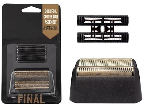 TB-PRO Gold Foil Shaver Cutter | Professional 5 Star Series | Super Close Shaving | Replacement Heads