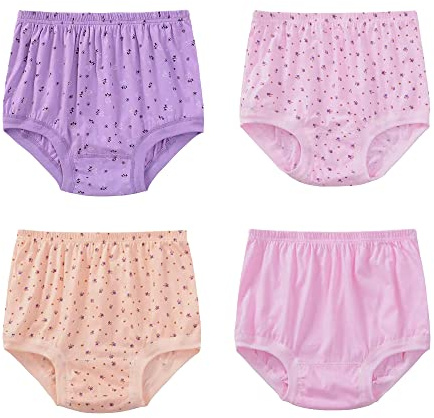 Pluto & Fox Culotte Femme En Coton Grande Taille Pour Personne âgée Pack De 4 Unités