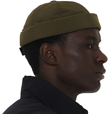 UNDERCONTROL Bunte, krempenlose Matrosen-Fischermütze aus Leon-Nylon, wasserabweisend, Supplex, LSF 40, Sommermütze mit gerolltem Umschlag, ohne Schirm, Totenkopf, Taktische Beanie-Mütze mit Schnalle