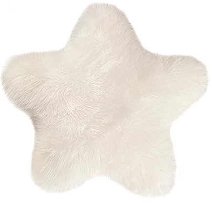 Herfair Wolken Kuschelkissen Kinder Sternkissen, Stern Zierkissen Weiche Flauschige Mond Kissen Sofakissen, Deko Kissen Weiß Plüsch Kissen Dekokissen für Kinderzimmer Schlafzimmer Deko (Stern)