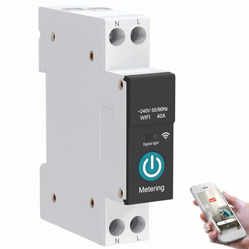 Commutateur WIFI Intelligent pour Appareils Électroménagers, Télécommande, 3 Modes de Synchronisation, Disjoncteurs Domestiques (40A)
