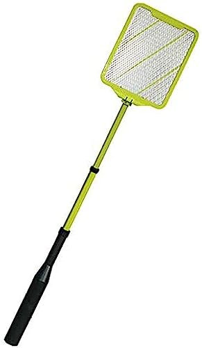 Exterminador De Insectos Extensible, Matamoscas Mata Moscas Mosquitos Raqueta Matamoscas Insecto Mosca De La Fruta Asesino para Interiores Y Exteriores-Blanco