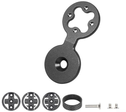 Fahrrad-Stoppuhr-Halterung, Fahrradcomputer-Halterung für Garmin für Wahoo, für Bryton (schwarz)