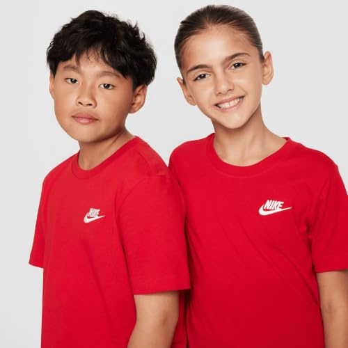 Nike K NSW tee EMB Futura Lbr - Camiseta Unisex para niño