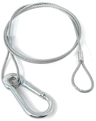 Safety Bond Wire for Stage Lighting – Galvanized Chain for DJ, Disco, and Lighting Effects (2mm x 600mm - 10kg)