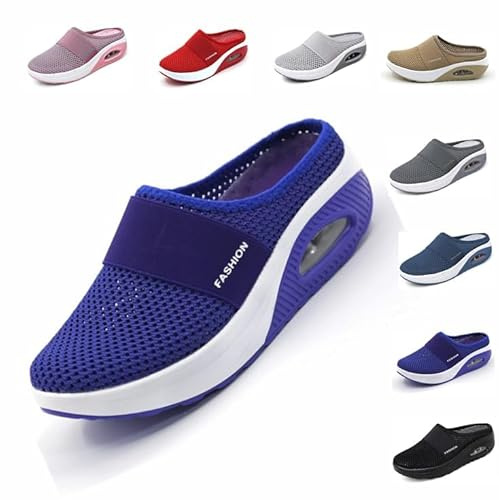 2025 Zapatillas Informales con cojín de Aire Zapatos para Caminar ortopédicos para diabéticos Zapatos ortopédicos para Mujer Zapatos para Caminar sin Cordones de Aire para Mujer Sandalias para Mujer
