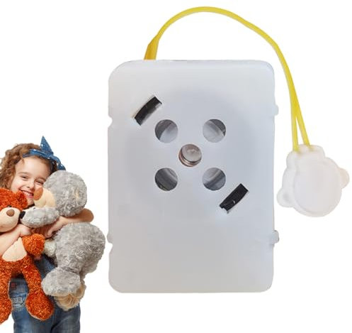 Módulo de sonido grabable Juguete Plush - Dispositivo de mensajes con batería, Borrar grabadora de audio | Caja de reproducción de voz de bricolaje para la creación de regalo de regalo de osos de pelu