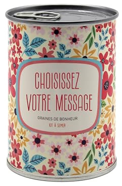 Mauvaises Graines© - Kit de Graines de Fleurs à Semer avec Message Personnalisé - Idée Cadeau Original Femme Homme Amis Famille Anniversaire Collegue Fêtes - Simple à Utiliser - Fabriqué en France