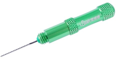 Jiuvaso Strumento per Microlimatura, Taglio Piatto Medio, Strumento Manuale Artigianale, Lima Micro Fessurata Portatile per Impieghi Gravosi, Verde