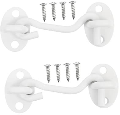 Veemoon 2stücke Edelstahl Riegel Als Fensterhaken Und Haken Aus Edelstahl Für Kabinen Drehbar Zum Befestigen Von Türen Und Fenstern