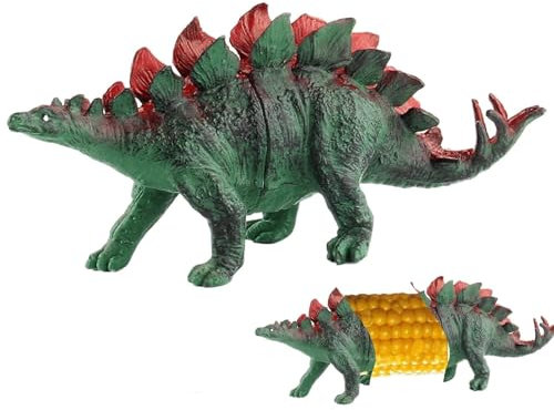 Dinosaur Corn Cob Holders, Reusable Dinosaur Corn on The Cob Holders, Unique Stainless Steel Prongs - Easy to Clean Animal Corns Cob Holders- for Family Meals Parties Outdoor BBQ (B)