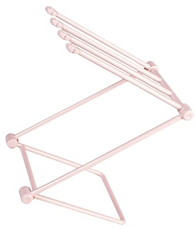 FONDOTIN Estante Para Cocina Plegable De 2 Piezas Rojo Portavasos Porta Toallas De Cocina Rejilla De Drenaje Metálica Resistente Corrosión Apto Para Baño Diseño Desmontable Ahorro De Espacio