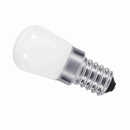 Aoresac Bulbo del Frigorifero LED da 1,5 W E14, Luce Morbida Luminosa, Nessun Inquinamento, Facile Installazione, AC 110V 220V Caldo Caldo Bianco, Angolo di Raggio (220 V.)