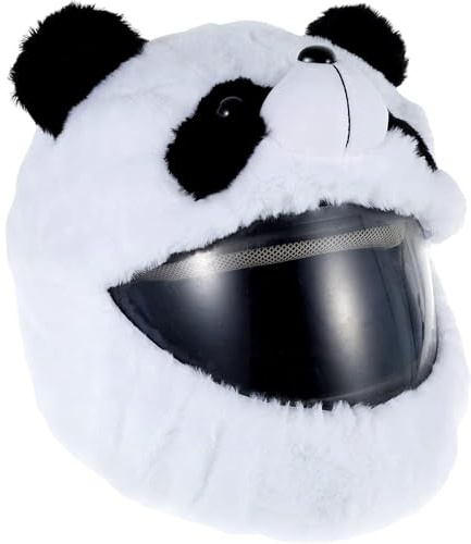 Gxdamxz Motorradhelm Überzug, Helmüberzug Motorrad Deko, Plüsch Helm Cover für Männer & Frauen