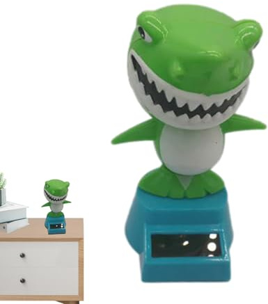 Funny Solar - Funny Cartoon Image, Car Dashboard Decor Solar Power Kit, Soolar Bobbleheade Figures | Head Shaking Dash Figurine, Soolar Powered Shaking Head Dancing Car Ornament