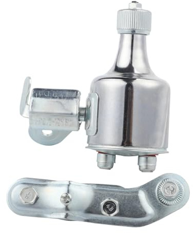 Homeponnew Generador de dinamo de bicicleta de 12 V 6 W para cabezal de bicicleta de aluminio para dinamo de bicicleta adecuado para exteriores. El soporte tiene terminal y cada salida tiene otro