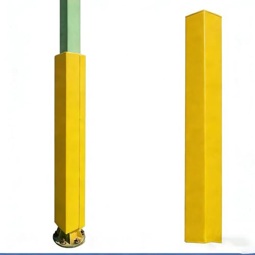 Volleybollstolpe säkerhetsdyna – slitstarkt skydd för stödstråle, bärbar skyddsmatta för fyrkantiga stavar, 18 cm x 18 cm x 180 cm