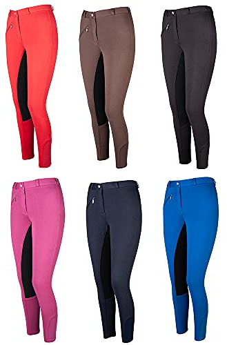 PFIFF 102290 Reithose´Thea´ Kinder Damen Vollbesatz | Mittelblau-Schwarz 40