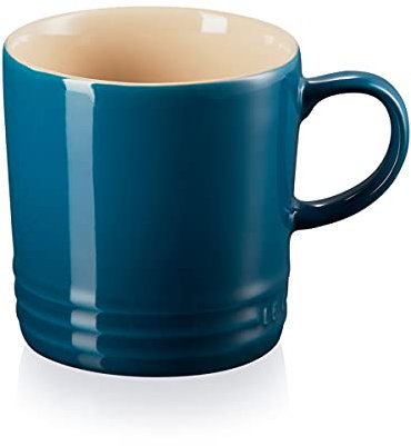 LE CREUSET Stoneware Coffee Mug, 350 ml, Deep Teal, 70302356420002