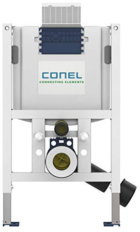 CONEL Toilette Wandmontage Keramik Weiß Glossy 820 cm x 525 mm