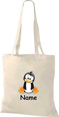 Shirtinstyle Stoffbeutel Tasche, Tiermotiv Schwein mit Wunschnamen, Natur Zoo Tiere Animal, Geschenk, Baumwolltasche, Logo, Spruch, Verwandschaft, Motiv, Farbe Pink