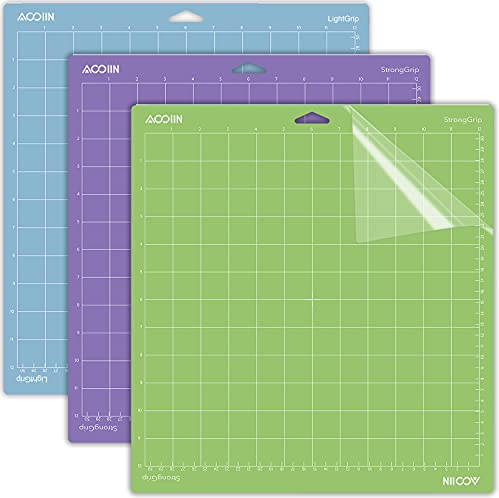 AOOIIN - Alfombrilla de corte para Cricut Explore One/Air/Air 2/Maker 3 paquetes de alfombrillas de corte accesorios de repuesto para Cricut (multicolor para Cricut, variedad)