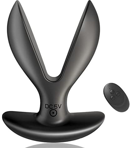 Analplug Vibrator- Anal Plug mit 7 Vibrationsmodi für Prostata Stimulation Männer, Sexspielzeug für Paare Extrem Sex, Sex Spielzeug Butt Plug für die Frau, Silikon G Punkt Stimulator für Sie