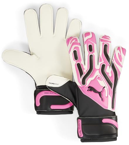 PUMA PUMA Ultra Match RC, Unisex-Erwachsene Torwarthandschuhe, Poison Pink-PUMA White-PUMA Black, 6-041861