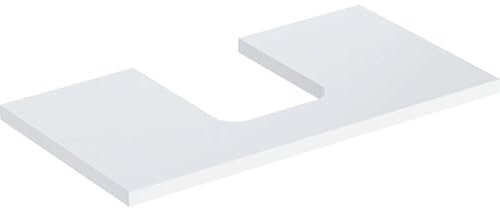 Geberit Waschtisch-Platte One 90x3x47cm, w/lack. hochgl., Ausschn mit.