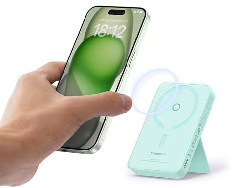 Powerbank Baseus MagPro Magnetic 5000mAh 20W, MagSafe (mint)