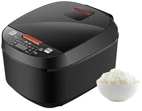 Cuiseur à riz électrique intelligent domestique 5L, minuterie de rendez-vous cuiseur à riz multifonctionnel grande capacité petits appareils de cuisine avec tasse à mesurer et cuillère