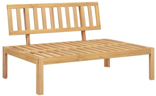 Canapé central palette de jardin bois massif d acacia