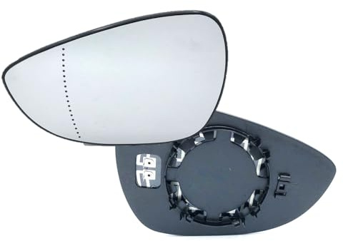 HZ-DESIGN Spiegelglas für Außenspiegel Glas Links beheizt kompatibel mit B-MAX Fiesta VI