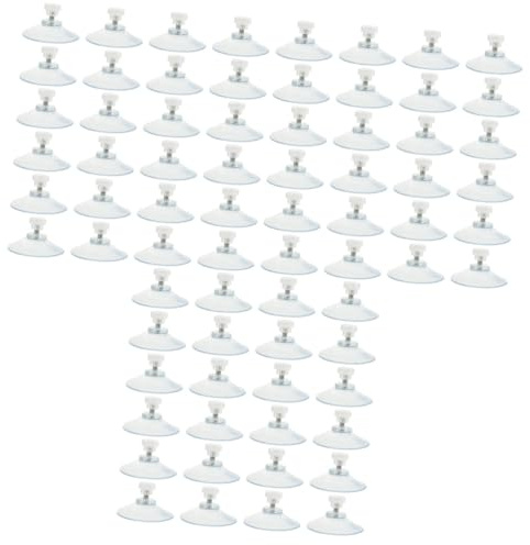PRETYZOOM 72 Piezas ventosa con tornillo pequeñas ventosas ganchos de trabajo pesado gancho para toalla retoños ganchos pared enganches pared ventosas de plástico ganchos de ventosa AbS